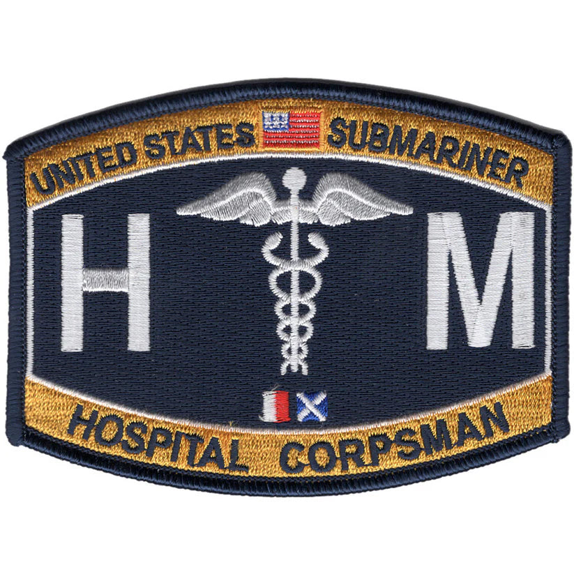 SUBMARINE HOSPITAL CORPSMAN HM RATING DECAL/STICKER