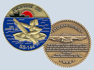 USS S-39 SS 144 Challenge Coin