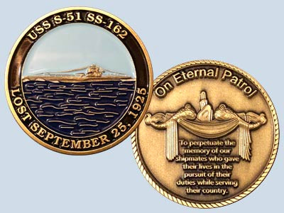 USS S-51 SS 162 Challenge Coin