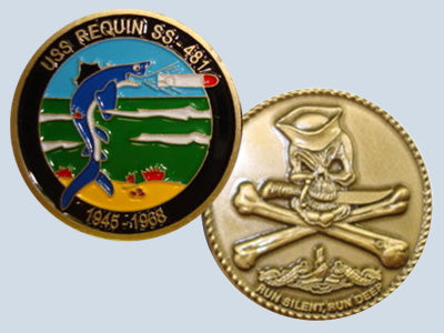 USS Requin SS 481 Challenge Coin