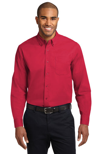 Woven LONG sleeve button Down Shirt,