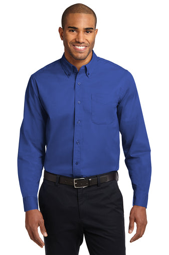 Woven LONG sleeve button Down Shirt,
