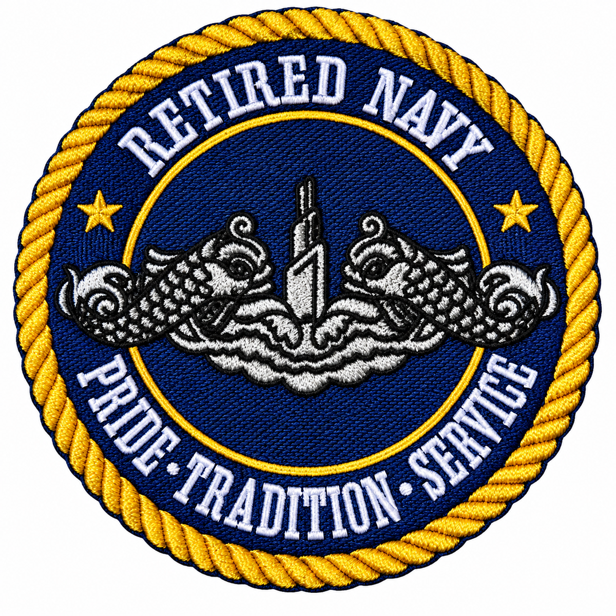 Retired Navy Submarine Dolphins PATCH