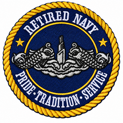 Retired Navy Submarine Dolphins PATCH