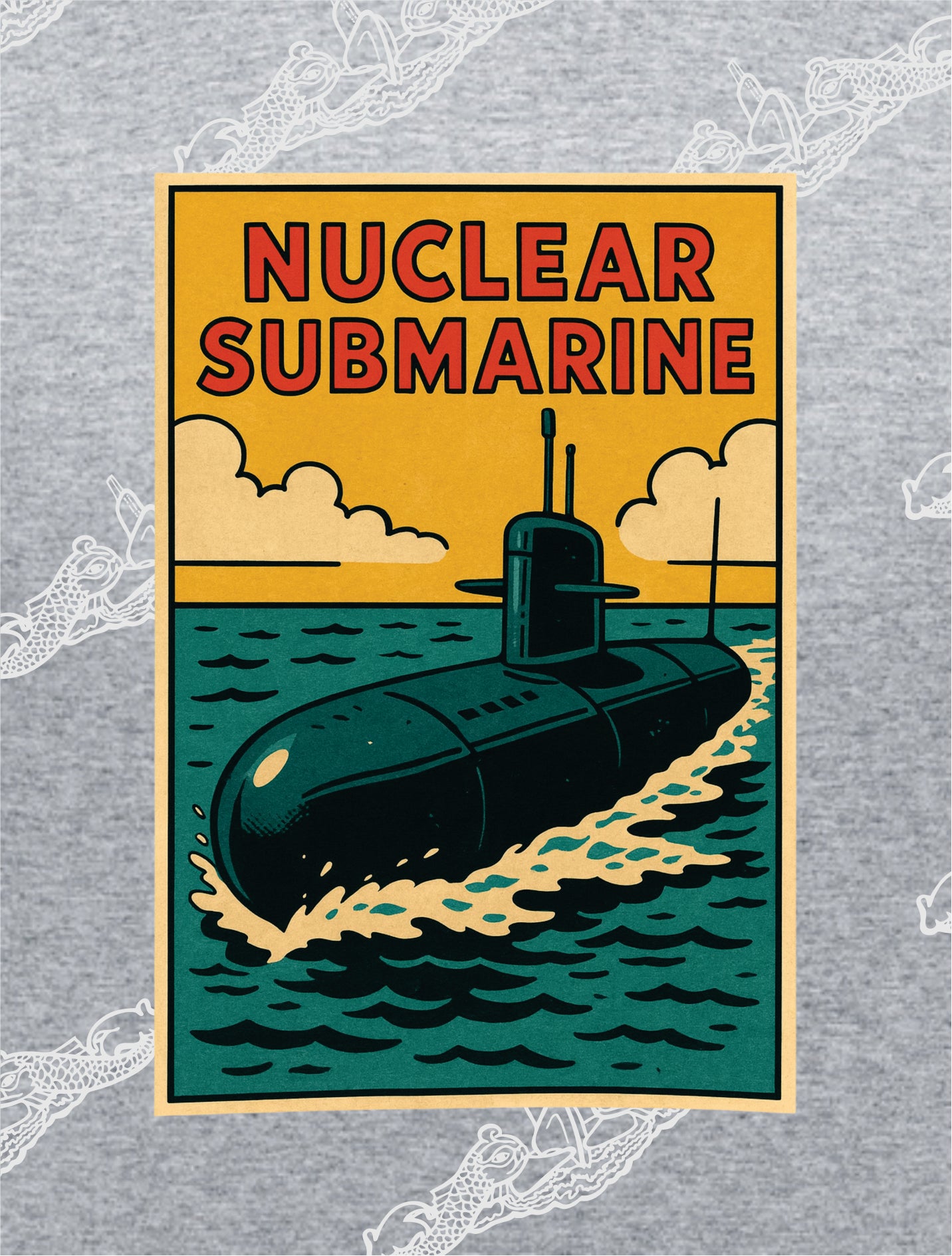 Nuclear Submarine Cartoon - Clothing