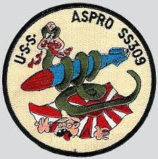 USS ASPRO SS 309 PATCH