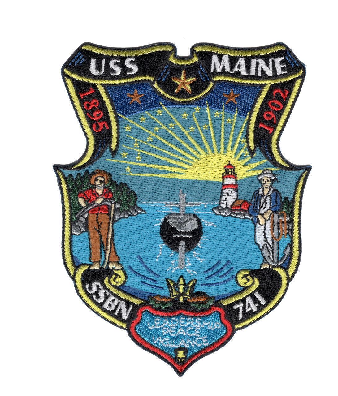 USS MAINE SSBN 741 PATCH