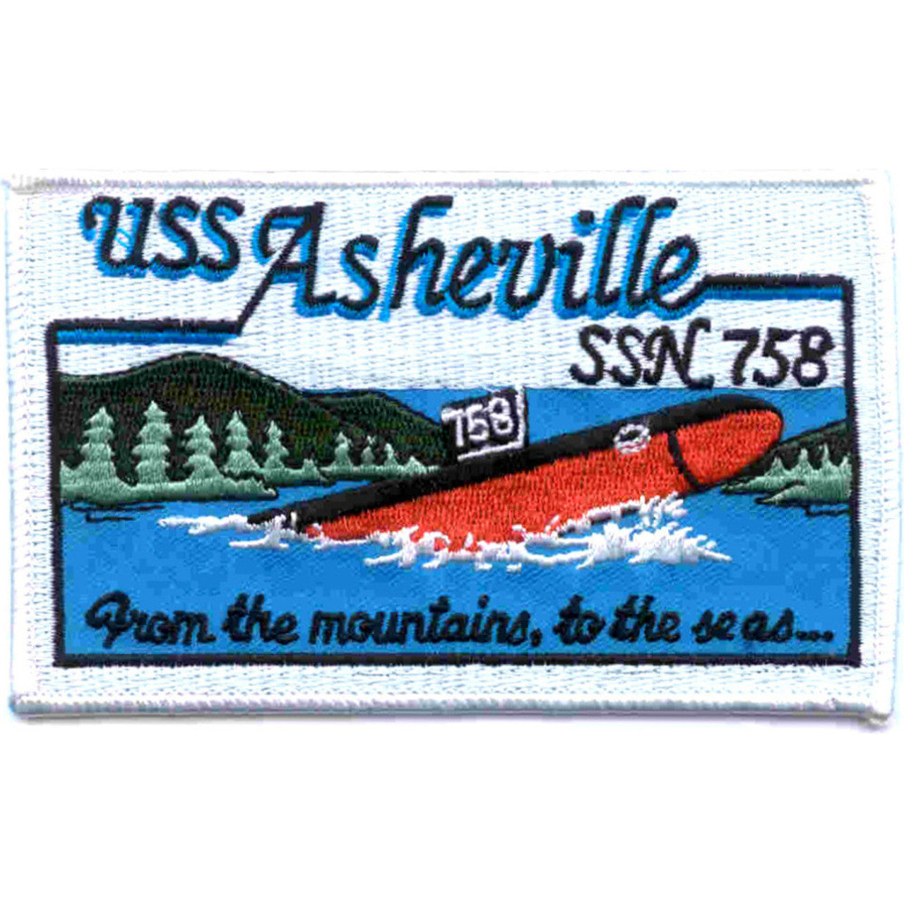 USS ASHEVILLE SSN 758 PATCH