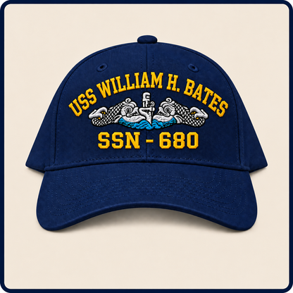 USS WILLIAM H. BATES SSN-680 HAT approved boat mockup