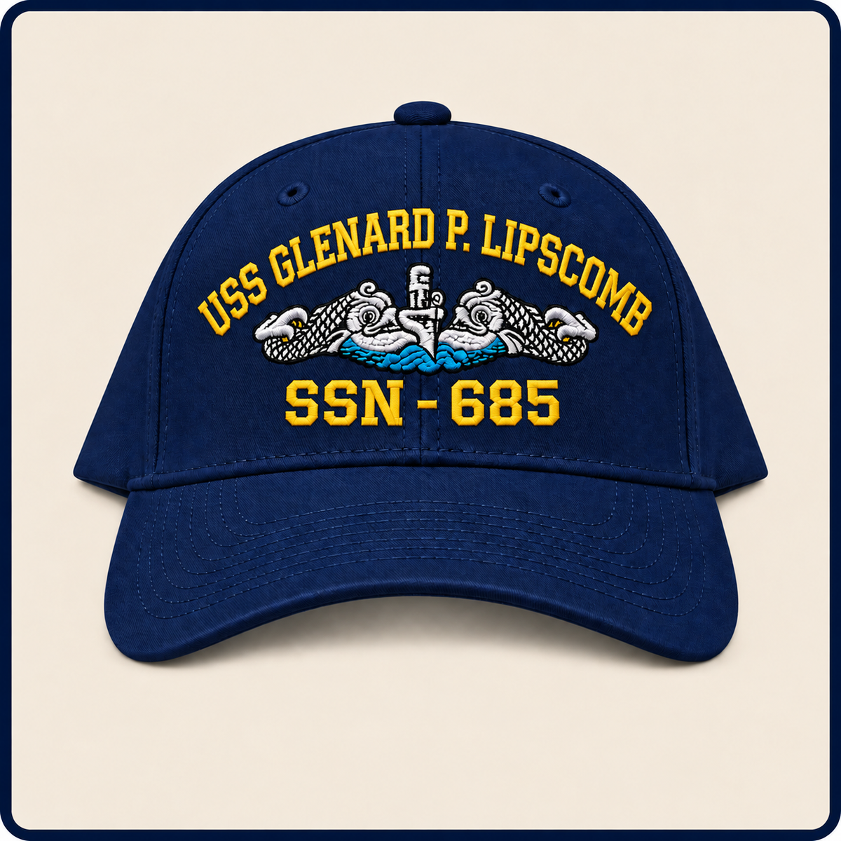 USS GLENARD P. LIPSCOMB SSN-685 HAT approved boat mockup