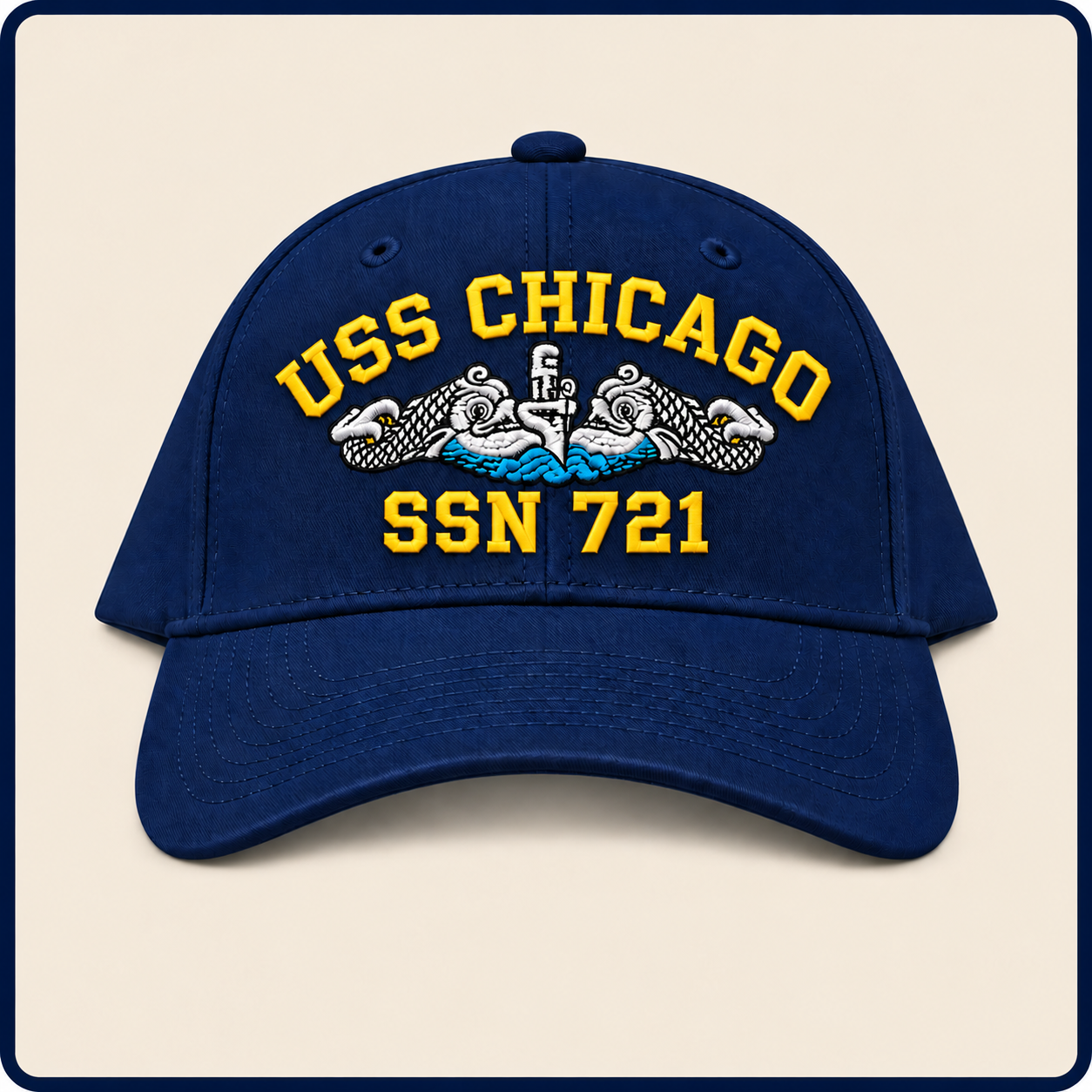 USS CHICAGO SSN-721 HAT approved boat mockup