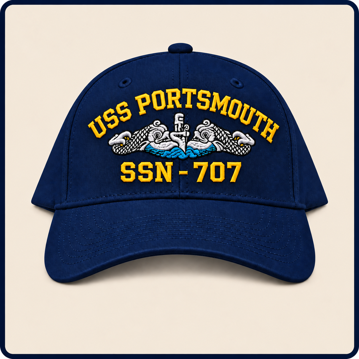 USS PORTSMOUTH SSN-707 HAT approved boat mockup