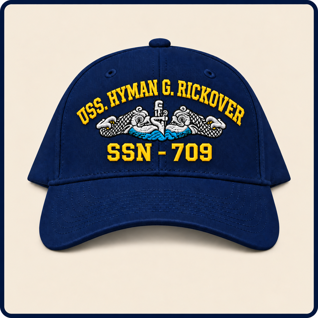 USS HYMAN G. RICKOVER SSN-709 HAT approved boat mockup