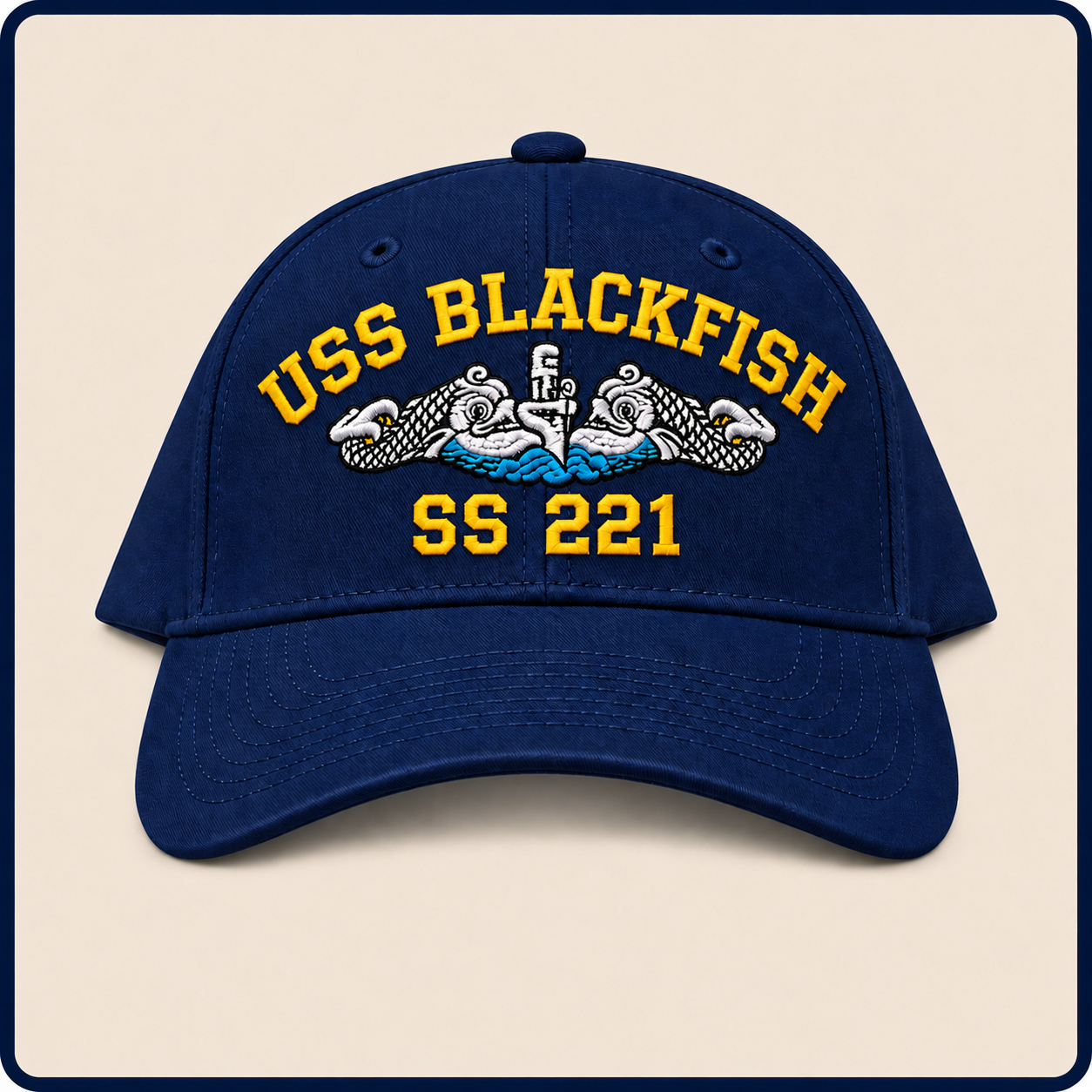 USS BLACKFISH SS-221 HAT approved boat mockup