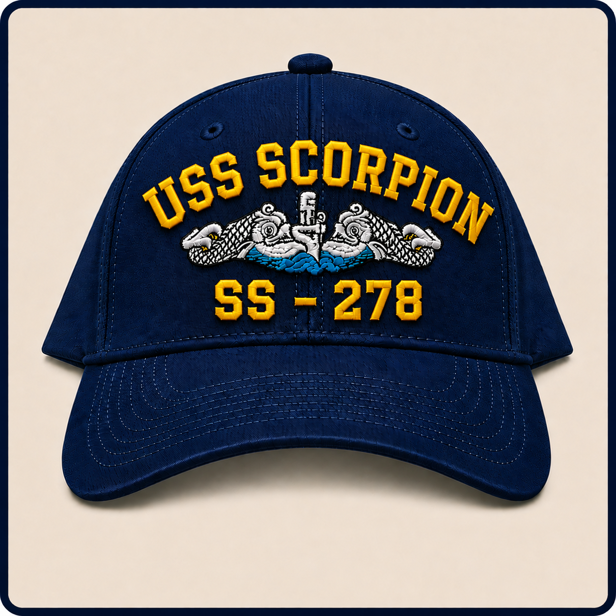 USS SCORPION SS-278 HAT approved boat mockup