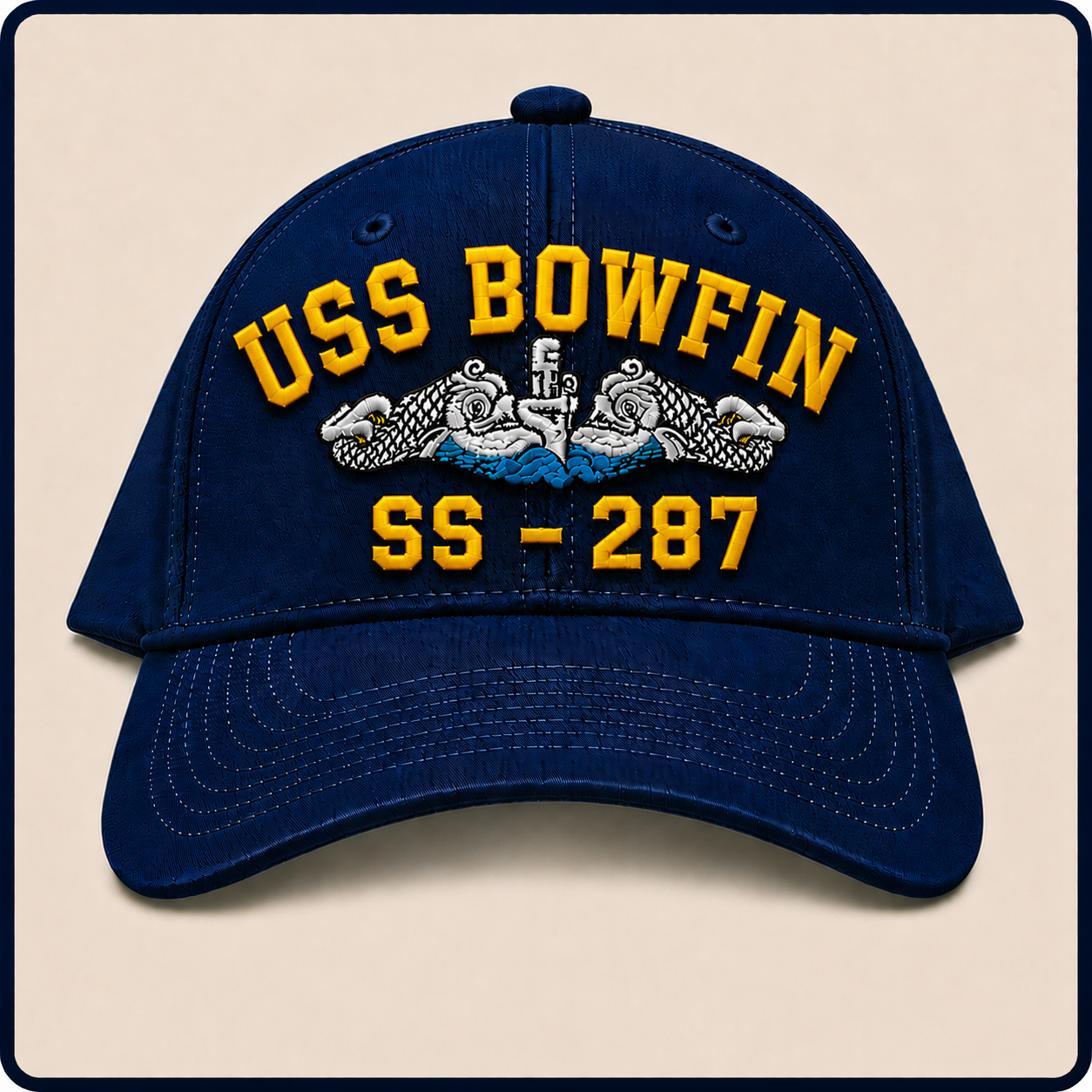 USS BOWFIN SS-287 HAT approved boat mockup