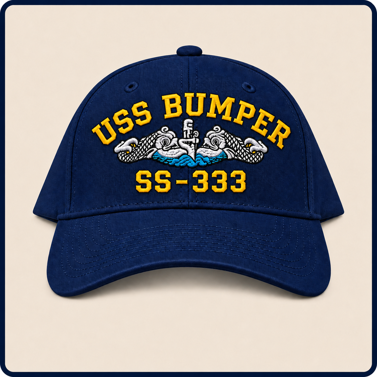USS BUMPER SS-333 HAT approved boat mockup