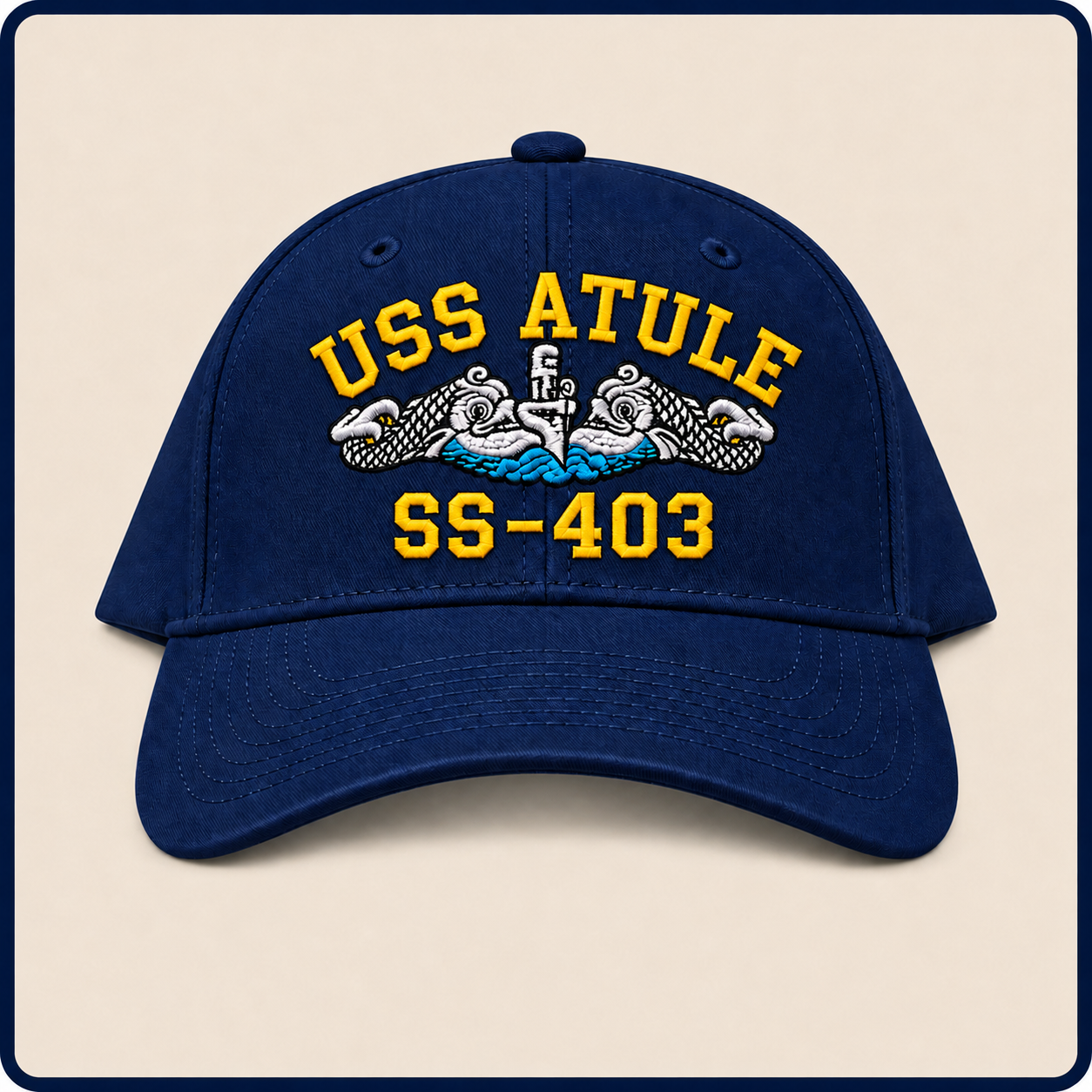 USS ATULE SS-403 HAT approved boat mockup