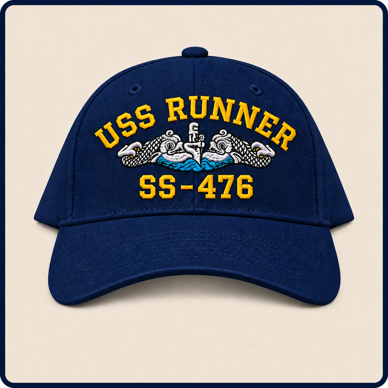 USS RUNNER SS-476 HAT approved boat mockup