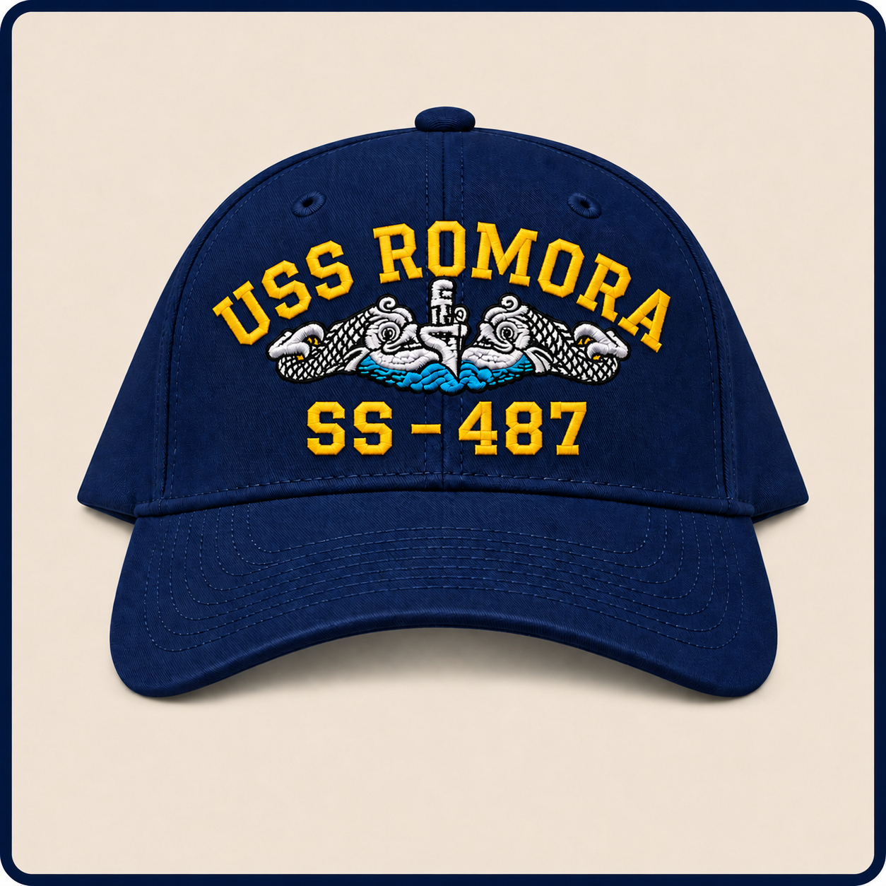 USS ROMORA SS-487 HAT approved boat mockup
