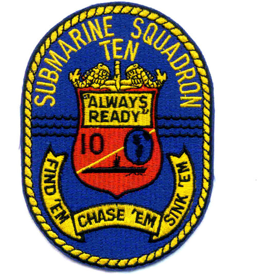 SUBMARINE SQUADRON TEN / SUBRON 10  PATCH