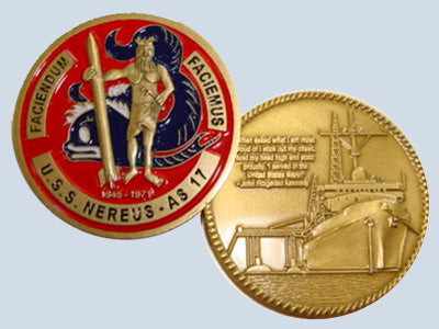 USS Nereus AS 17 Challenge Coin