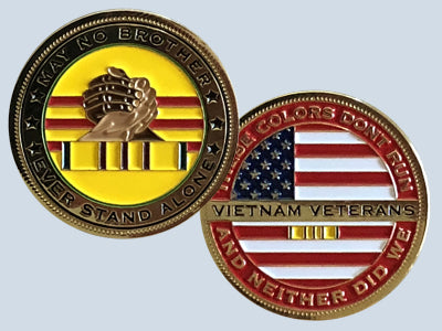 Vietnam Veterans Hold the Colors Challenge Coin