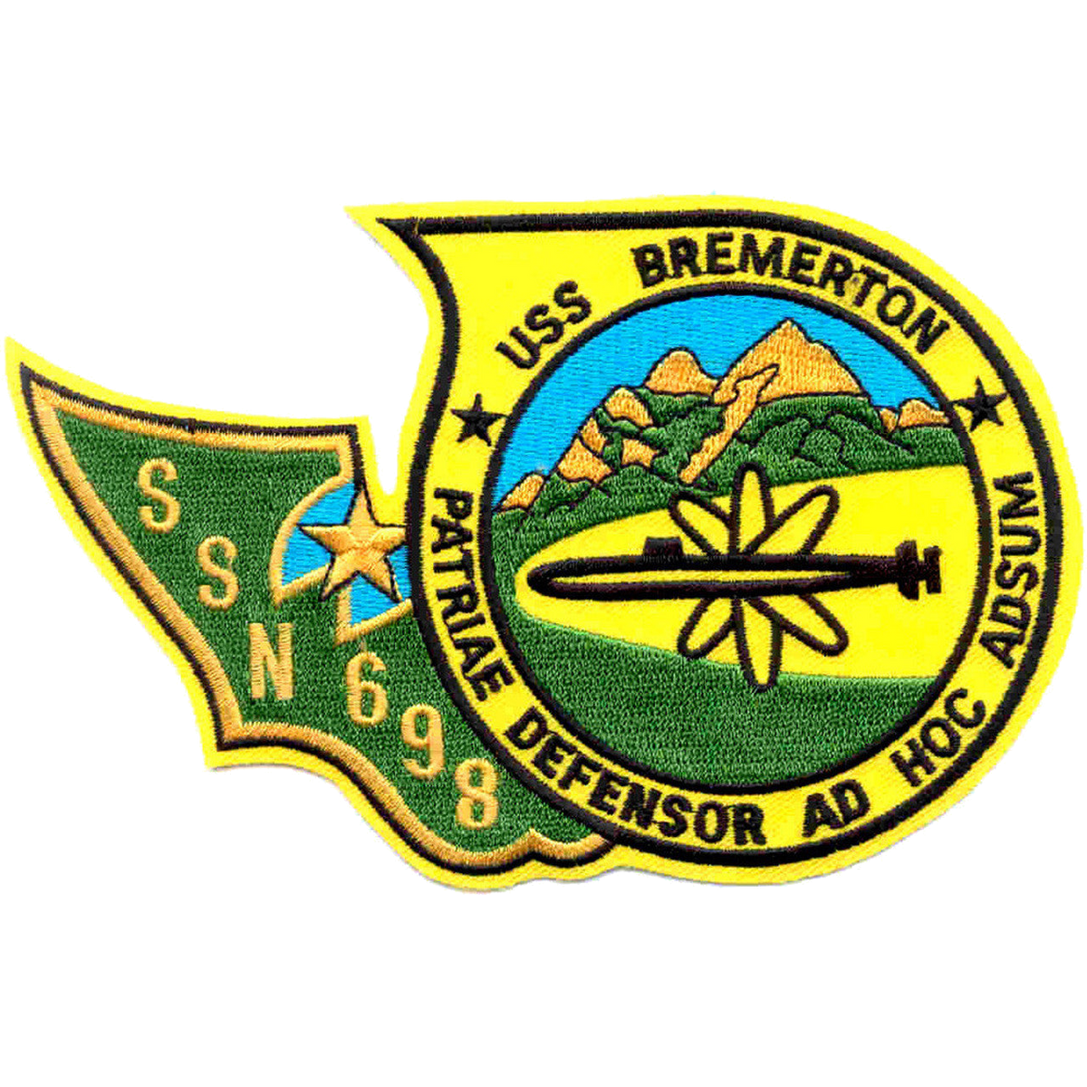 USS BREMERTON SSN 698 PATCH