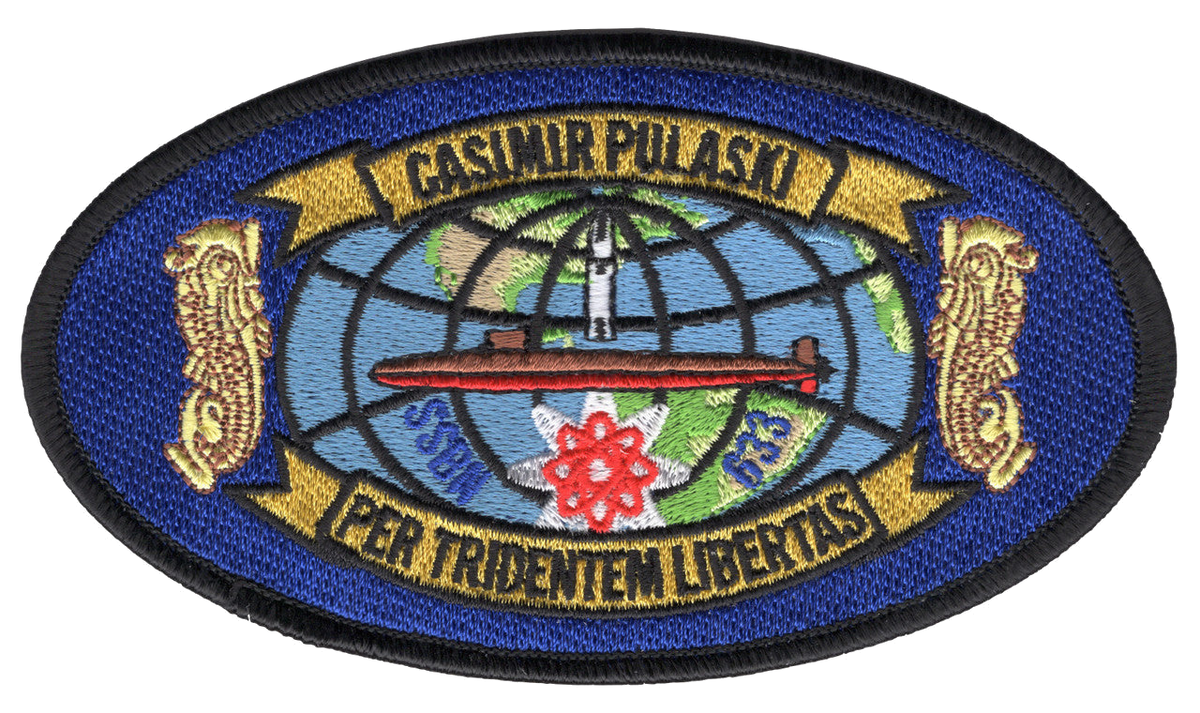 USS CASIMIR PULASKI SSBN 633 PATCH