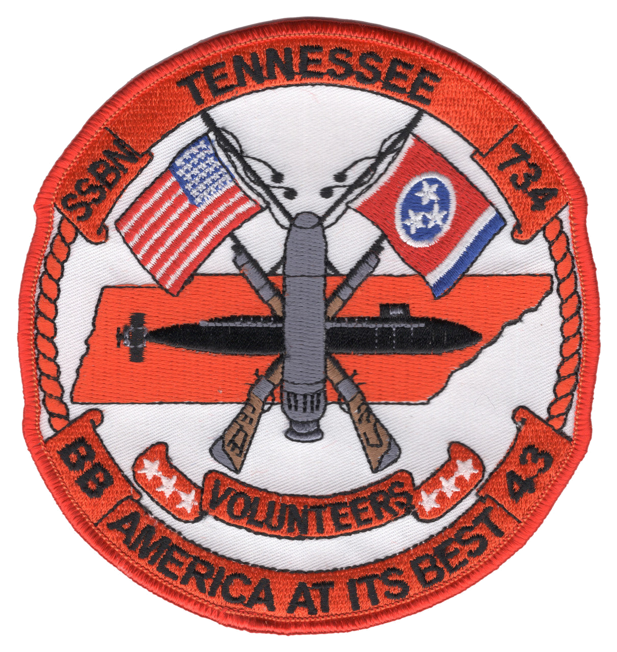 USS TENNESSEE SSBN 734 PATCH