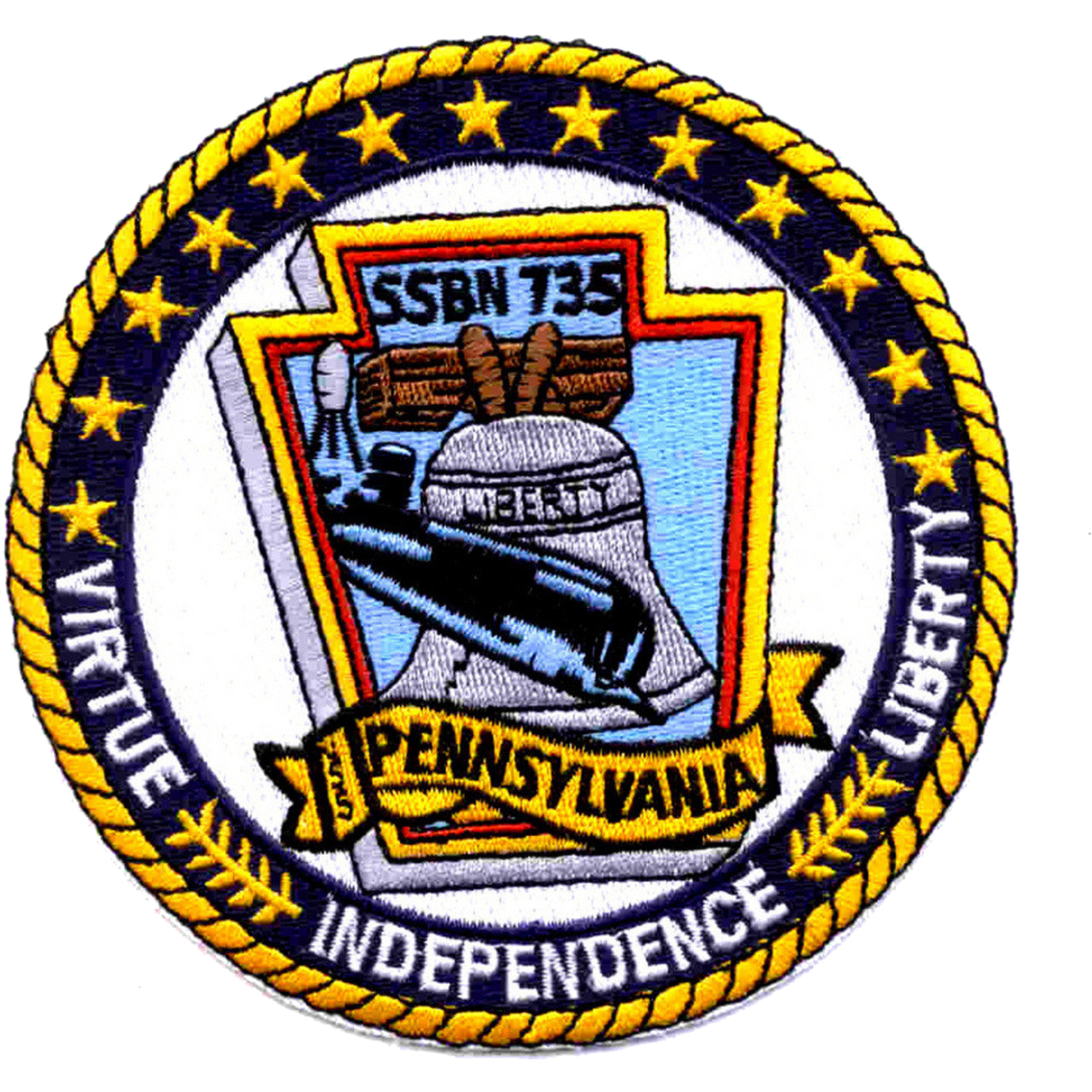 USS PENNSYLVANIA SSBN 735  PATCH
