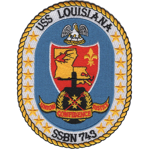 USS LOUISANA SSBN 743 PATCH collection thumbnail