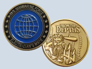 EM Rate Coin Electrician's Mate Insignia Challenge Coin