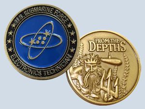 ET Rate Coin Electronics Technician Insignia Challenge Coin