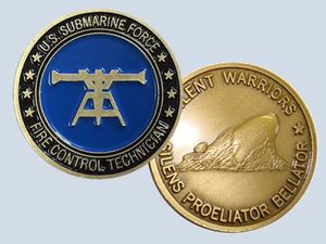 FT Rate Coin Fire Control Technician Insignia Challenge Coin