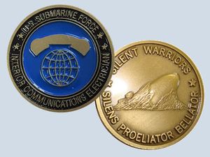 IC Rate Coin Interior Communications Electrician Insignia Challenge Coin