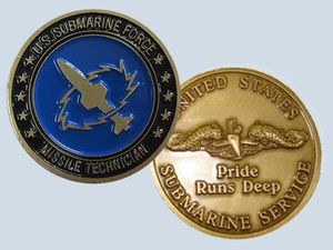 MT Rate Coin Missile Technician Insignia Challenge Coin