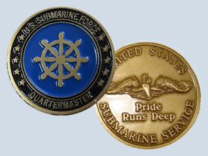 QM Rate Coin Quartermaster Insignia Challenge Coin