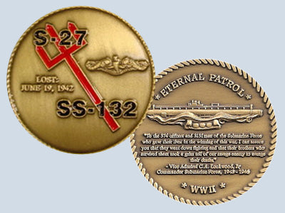 USS S-27 SS 132 Challenge Coin