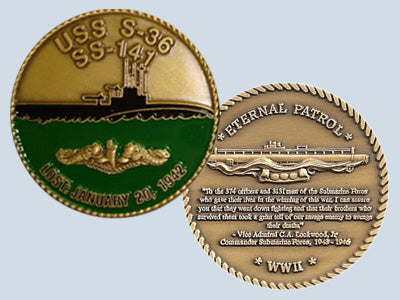 USS S-36 SS 141 Challenge Coin