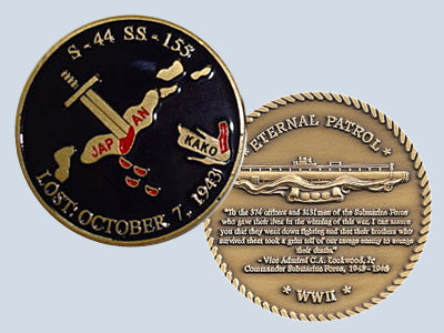 USS S-44 SS 155 Challenge Coin
