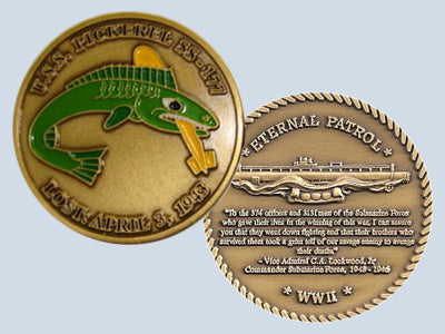 USS Pickerel SS 177 Challenge Coin