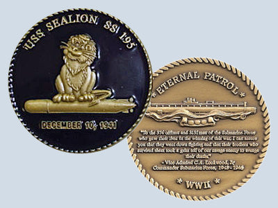USS Sealion SS 195 Challenge Coin
