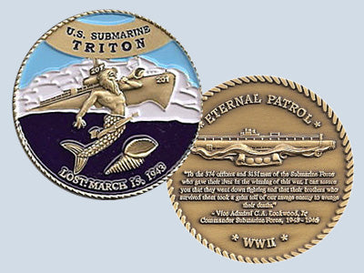 USS Triton SS 201 Challenge Coin