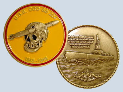 USS Cod SS 224 Challenge Coin