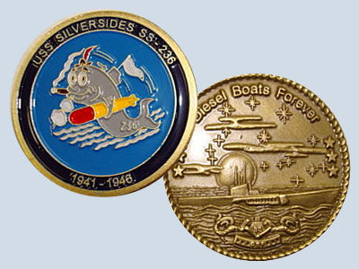 USS Silversides SS 236 Challenge Coin