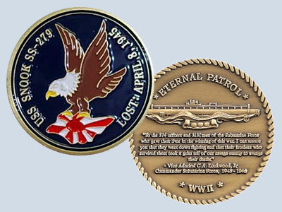 USS Snook SS 279 Challenge Coin