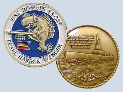 USS Bowfin SS 287 Challenge Coin