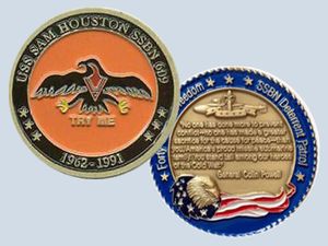 USS Sam Houston SSBN 609 Challenge Coin