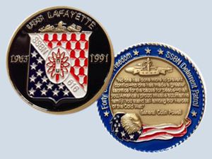 USS Lafayette SSBN 616 Challenge Coin